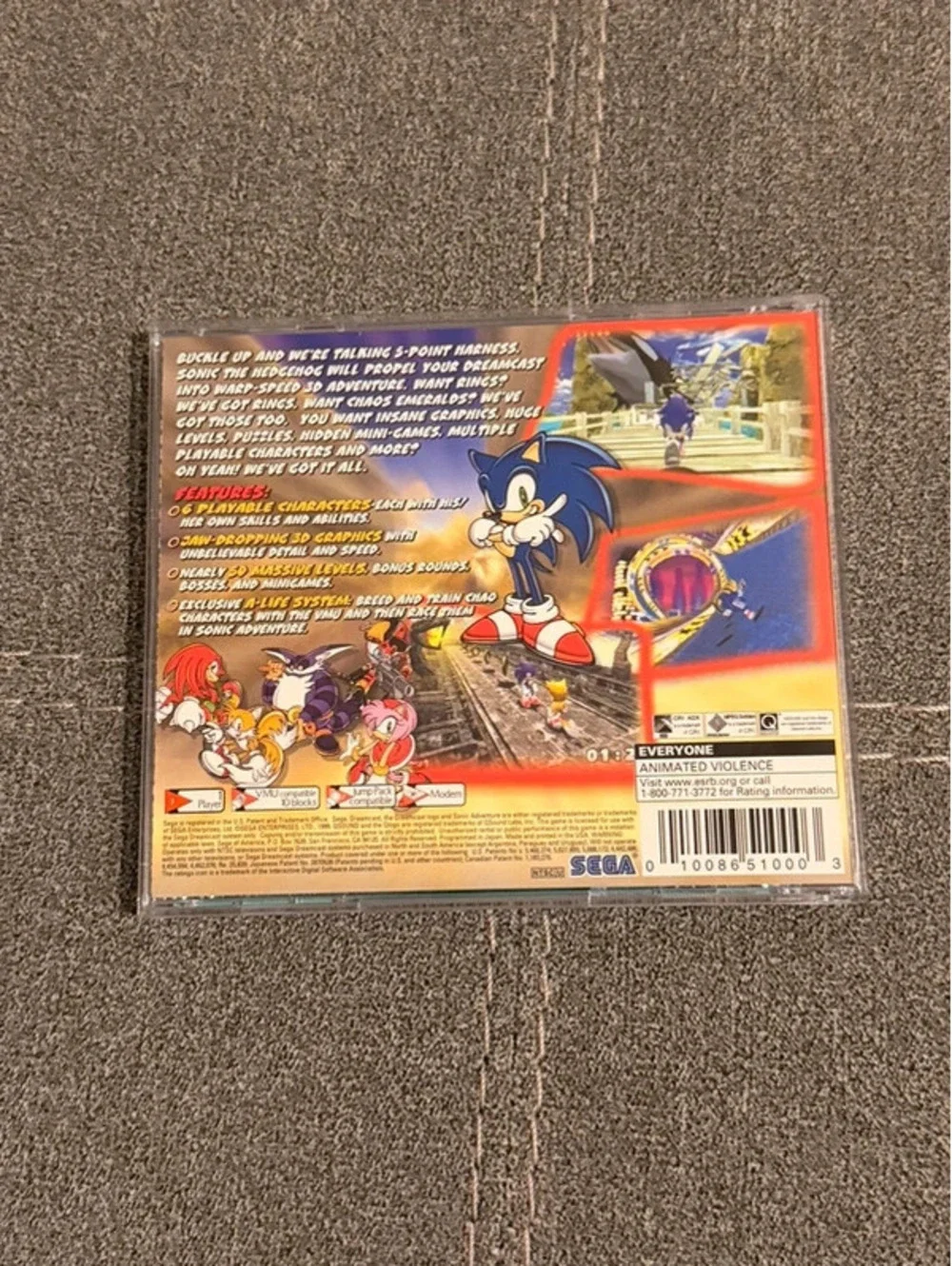 Sonic Adventure for Sega Dreamcast